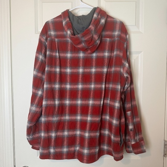 RedHead Red Plaid Shacket Men Size XL - Picture 4 of 4